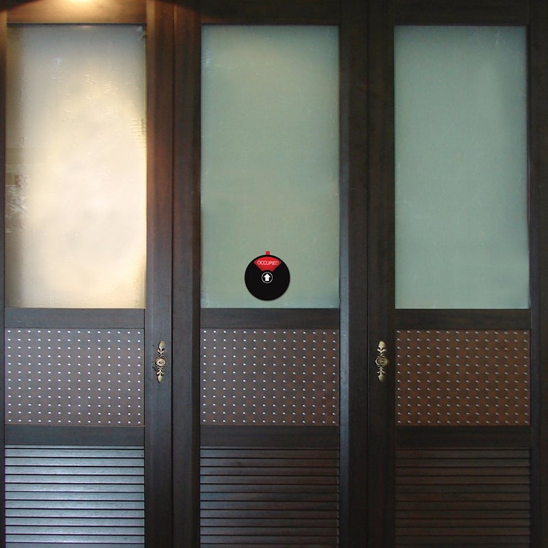 Kichwit Privacy Sign for Office, Home, Restroom, Conference, Tells Whether Rooms are Vacant or Occupied, 5 Inch, Black - Image 5
